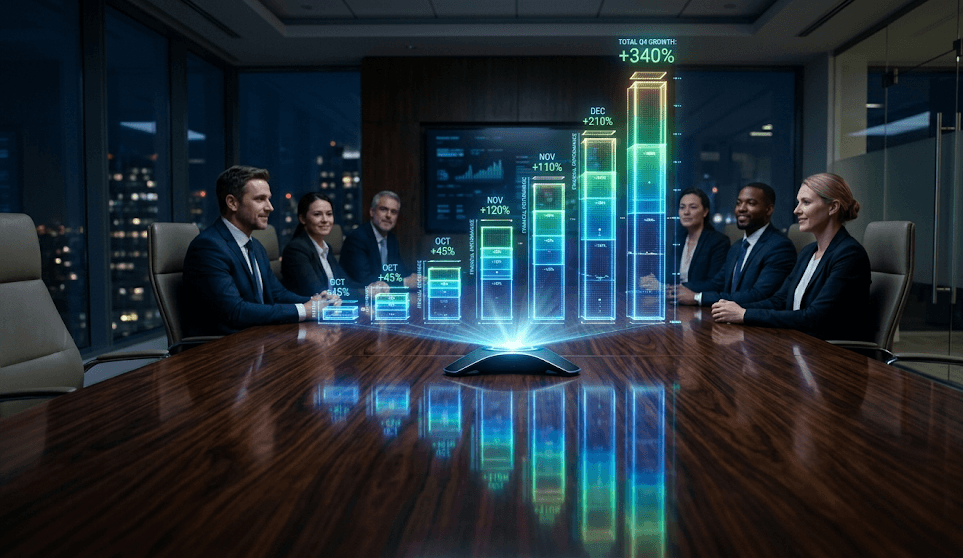 Business Outcomes - Metrics dashboard: 40% hours saved, 99.2% accuracy, 6-9 month payback, 3-5 day cycle time improvement